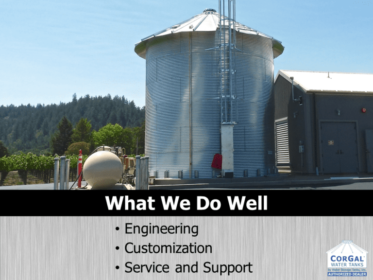 FireSlide4 Water Storage Tanks, Inc.