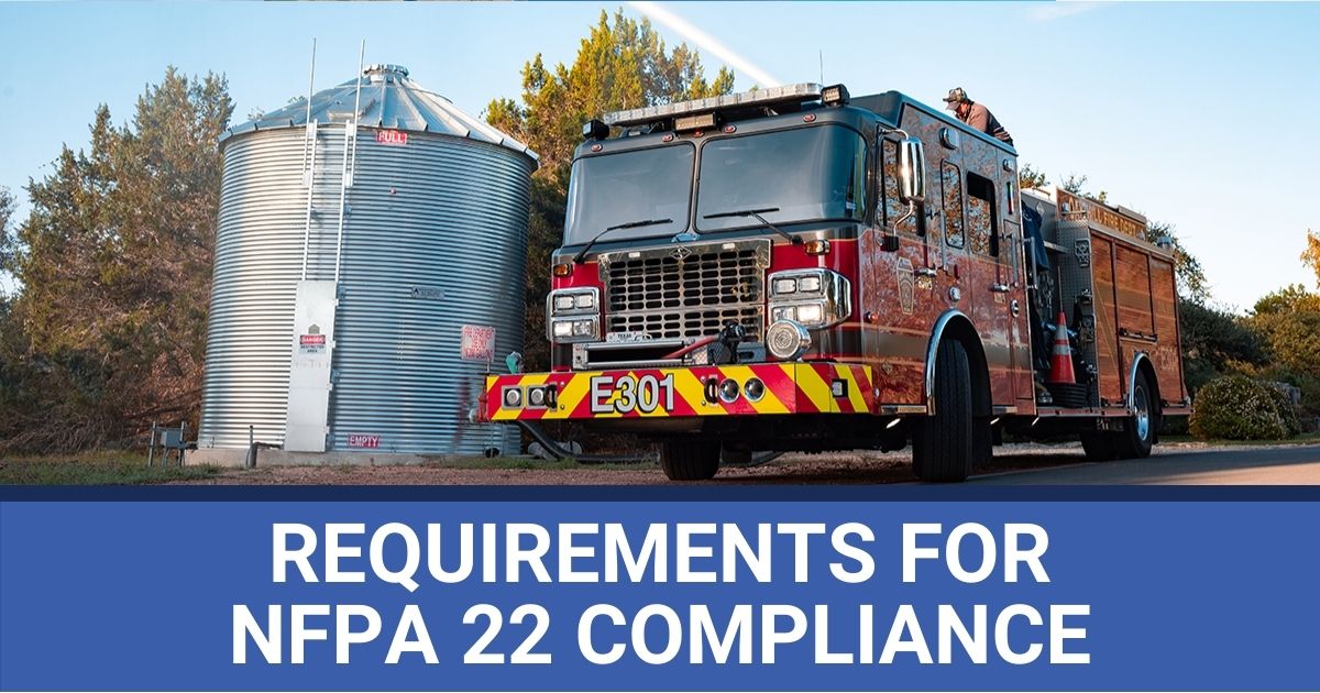 Featured image for the blog article about "Requirements for NFPA 22 Compliance."