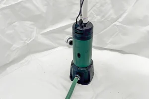 Photo of a Submersible Pump installed in a CorGal® Rainwater Harvesting tank. As the intellectual property of Water Storage Tanks, Inc., this image is subject to copyright.